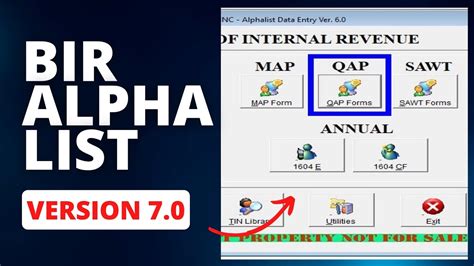 bir alphalist 7.0 download